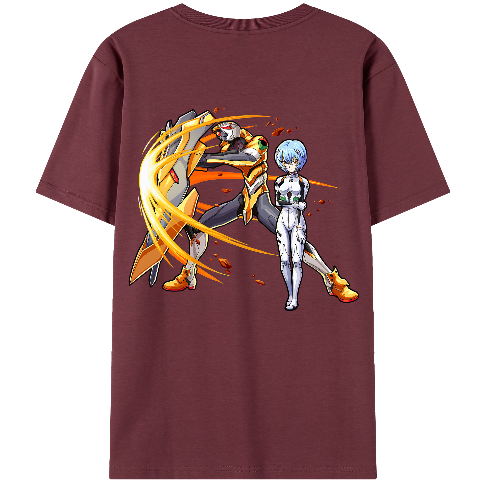 （画像用） EVA 新世紀エヴァンゲリオン 綿100％半袖Tシャツ（背面プリント）